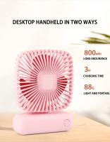 Ventilador pequeño de escritorio para el hogar y la Oficina, miniventilador portátil de tres velocidades con Usb, silencioso y Simple, ideal para el verano - details 4