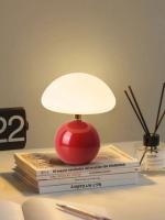 Lámpara De Mesa LED Para Dormitorio Luz De Ambiente En Colores Blanco Rosa Rojo Beige Naranja Estilo Moderno Decoración De Habitación - details 7