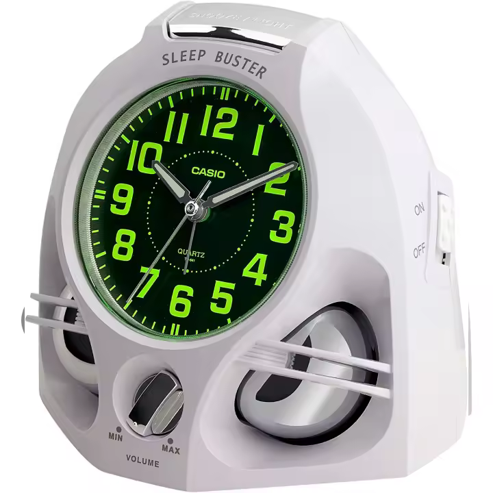 Casio Tq-641-7  Despertador Analogico Para Unisex Color Blanco - 1