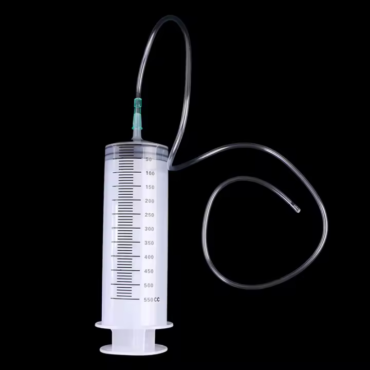 Siringa Desechable De Plástico Transparente De 500ml Con Tubo De Inyección Y Agujero Para Medición De Liquidos - 1