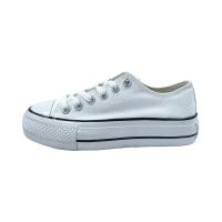 ANDY-Z  AW0164-02 Blanco Zapatillas de lona  para  mujer.  plataforma suela - details 0