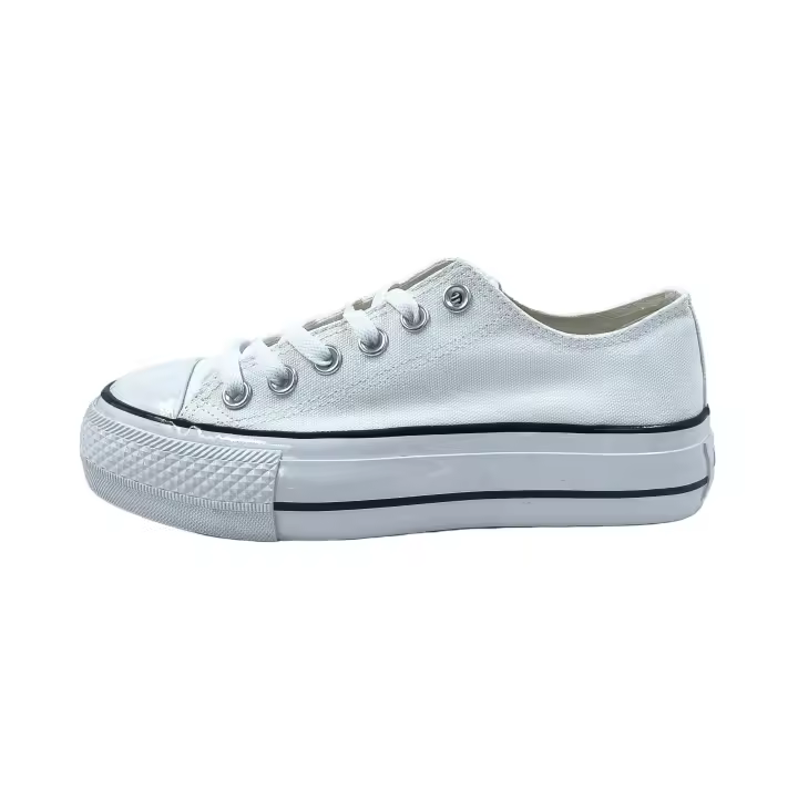 ANDY-Z  AW0164-02 Blanco Zapatillas de lona  para  mujer.  plataforma suela - 1