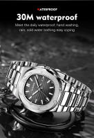 Reloj De Lujo LIGE Para Hombre 2025 Reloj De Pulsera De Acero Inoxidable Resistente Al Agua Con Luminosidad Y Fecha Cuadrado De Cuarzo - details 6