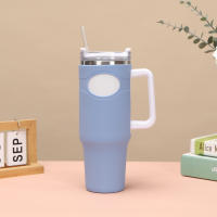 Funda De Silicona Completa Para Botella Stanley 40oz Protector Antideslizante Y Antarrugas Tamaño Aproximado 25cm X 10cm X 10cm Peso Aproximado 120g Colores Rosa Gris Azul - details 0