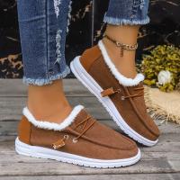 Botas De Mujer Casuales De Algodón Para Invierno Con Plush Interior Y Plataforma Deportiva Moda Trabajo Botines De Tobillo - details 4