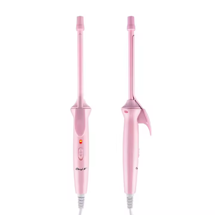 CkeyiN Mini Rizador De Pelo 9mm Berza Cerámica Profesional Para Estilizar Cabello Seco Y Húmedo Herramienta De Salon Tamaño Pequeño - 1
