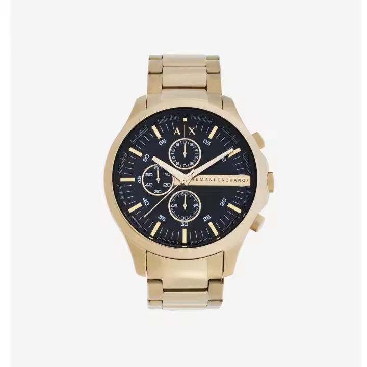 Reloj Armani Exchange Hampton con cronógrafo en IP dorado ORIGINAL con garantía y packaging oficiales de la firma - 1