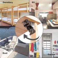 4Pcs Soporte Plegable Para Piernas De Mesa Silla Cama Con Bloqueo Automático En 0/90/180 Grados Juego De Pernos De Acero Galvanizado Para Muebles Y Trabajos De Carpintería - details 6