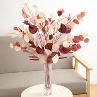 1PC Eucalipto Artificial De 87cm Ramas Largas Para Decoración De Hogar Jardín Bodas Y Fiestas Hojas Sintéticas De Color Verde - details 4