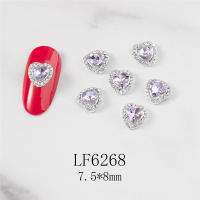 5PCS Decoración De Uñas Con Diamantes Corazones Cheering Accesorios Redondos Para Manicura Arte De Uñas Moda - details 18
