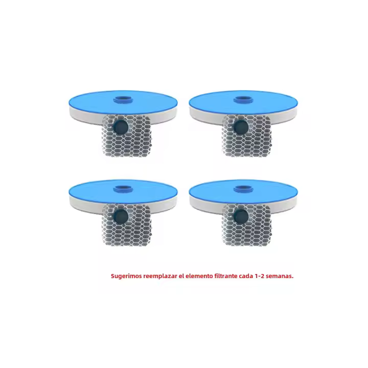 Fuente de agua de acero inoxidable para gatos, tazón de agua Ultra silencioso con Triple filtro, circulación automática, 74oz/2,2 L - 1