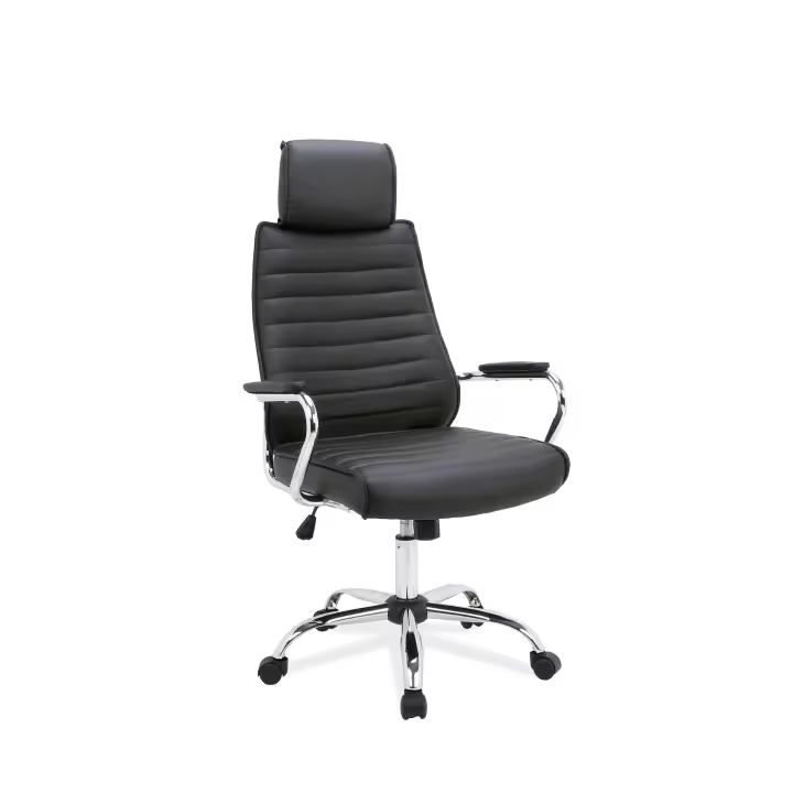 Furniture Style S.L. Silla de Oficina Furniture Style Diana con Asiento en Piel Sintética y Reposabrazos - 1