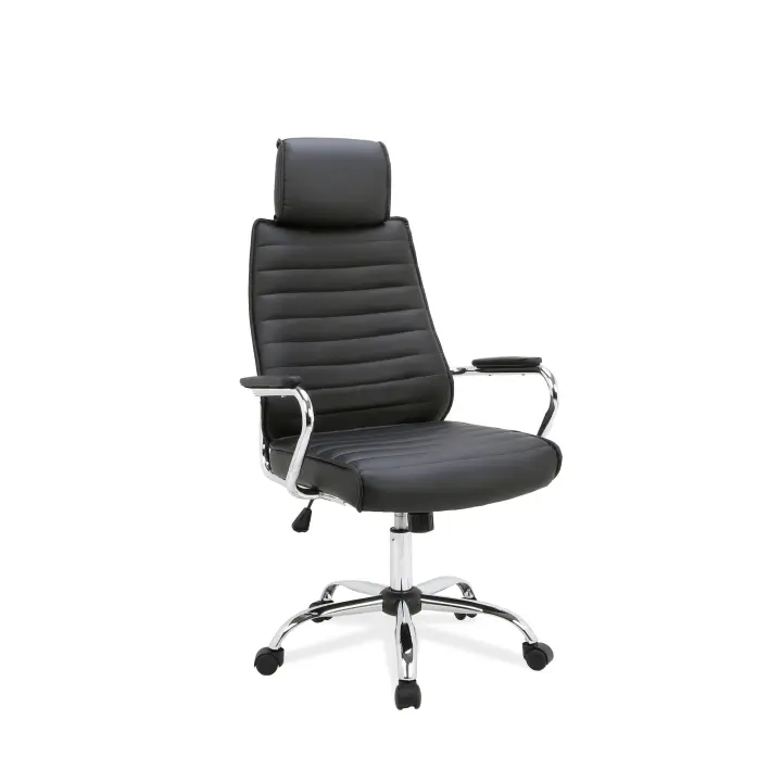 Furniture Style S.L. Silla de Oficina Furniture Style Diana con Asiento en Piel Sintética y Reposabrazos - 1