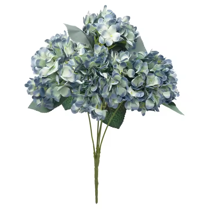 Poenia Arte Floral -  Ramos de Hortensias de Seda de Tallo Largo para Bodas y Hogar - REF 630316 - 1