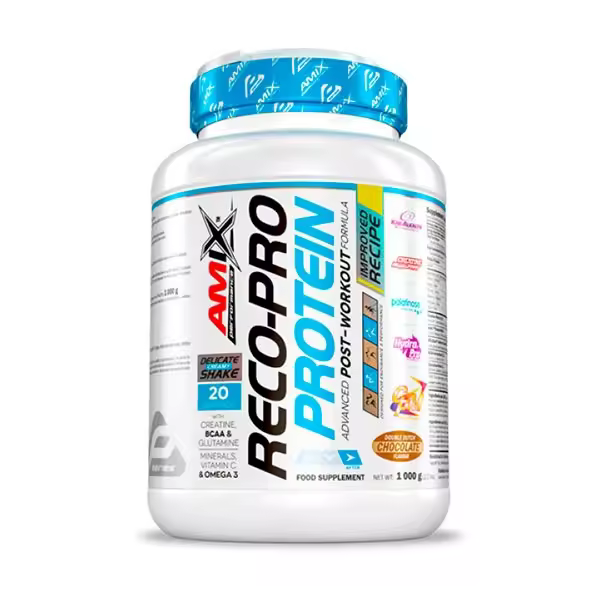 Amix - Reco-Pro Protein - Complejo de proteínas y carbohidratos - Sabor frutas del bosque - 1