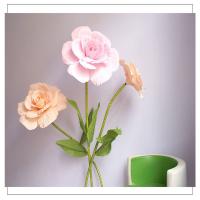 Rosa De PE De 30CM Gran Simulación De Flores Ramo Para Boda Decoración De Fondo De Escenario Fiesta Jardín Muralla Carretera - details 4