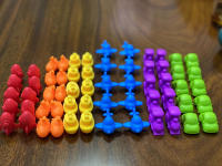 Juego De Colores Arcoíris Con Dinosaurios Y Vehículos Juguete Educativo Montessori De Aprendizaje Sensorial Para Niños En Preescolar - details 9