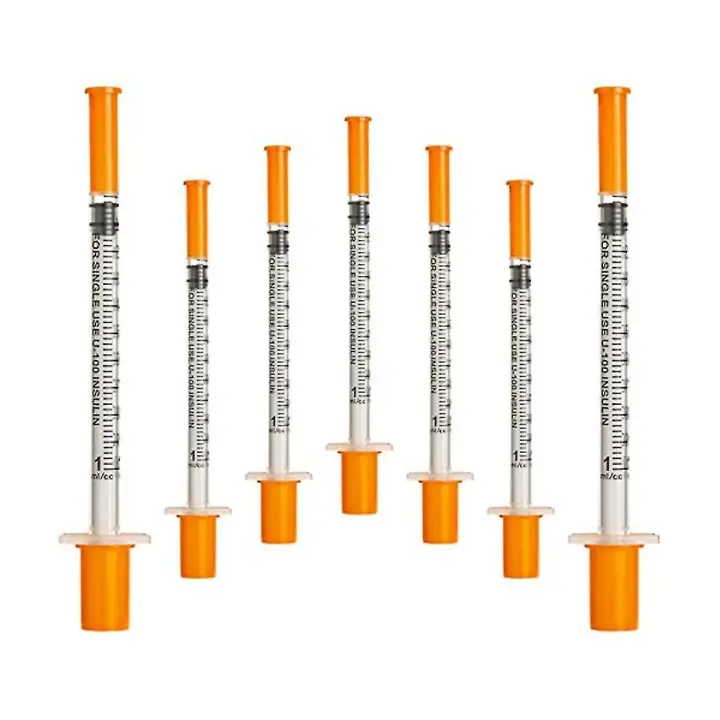 50pcs/pack 1ml Syringe With 30g (8mm Long) Lab Supplies Individually Sealed Package - 1