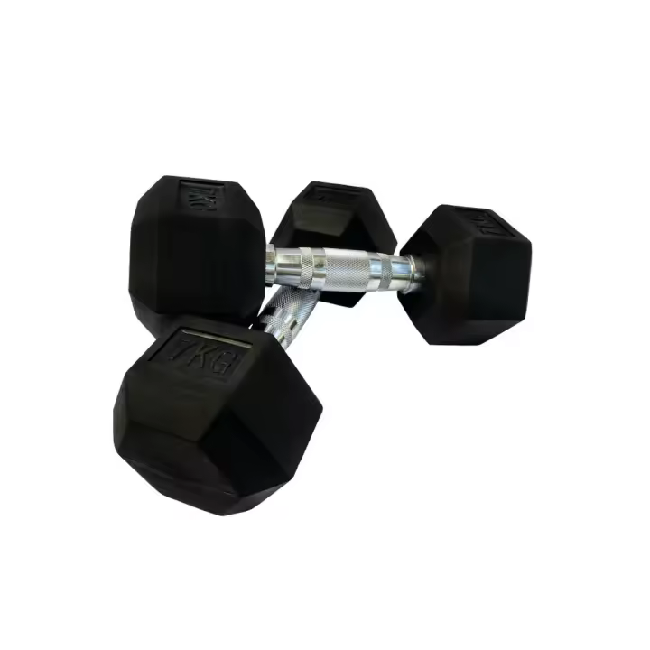 OZIO FITNESS Mancuernas hexagonales de 7 kg (par) Fitness Musculación - 1