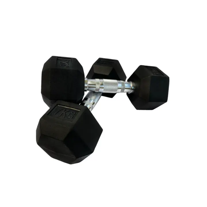 OZIO FITNESS Mancuernas hexagonales de 7 kg (par) Fitness Musculación - 1
