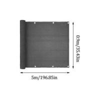 Pantalla de privacidad para Balcón-Pantalla DE PRIVACIDAD DE Balcón con ojales, atadas de cables y Cordones, Pantalla DE PRIVACIDAD anti UV waterproof Ant para Balcón Terraza-Jardín 0,9x5m - details 0