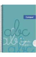 Campus - Cuadernos A4 Cuadrícula Pauta 4x4mm y 3x3mm , Tapa Dura, 80 hojas, Pack de 6 blocs perfectos para uso escolar, aprender a escribir y hogar, Colores Surtidos (6 unidades) - details 6