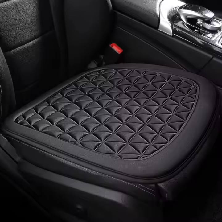 Almohadilla De Asiento De Coche 3D Flotante Cubierta Con Patrón Embossado Ajuste General Para Todas Las Estaciones Compatible Con La Mayoría De Los Coches - 1