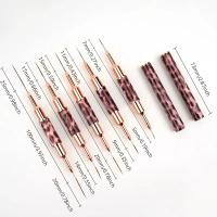 Set De 5 Pinceles Para Arte De Uñas Con Diseño De Leopardo Herramienta Profesional De Manicura Para Dibujar Líneas Estriadas En Gel UV Y Pintura De Uñas - details 0
