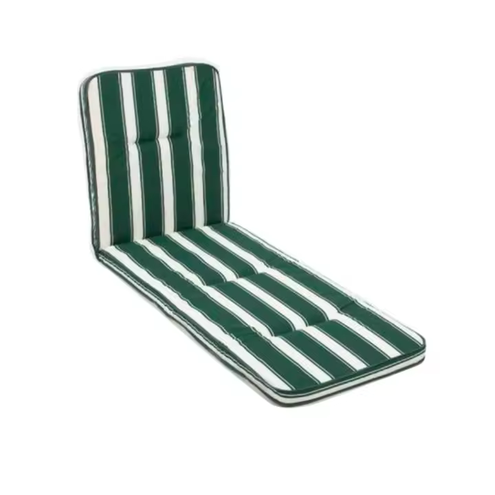 Cojin cama rayas verdes 180x54x3 cm - 1