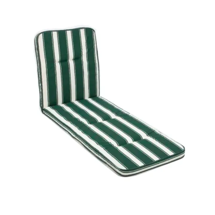Cojin cama rayas verdes 180x54x3 cm - 1