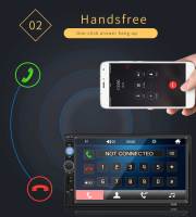 BQCC 1 Din 7" MP5 Reproductor De Coche Con Mirrorlink BT FM 7 Luces Colores Handsfree USB Multimedial Estéreo HD Video Localización De Coche - details 5