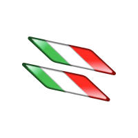 Pegatinas Decorativas Reflectoras 3D Para Motocicleta Bandera De Italia Accesorios De Motocicleta Adhesivos Epoxy Resina - details 1