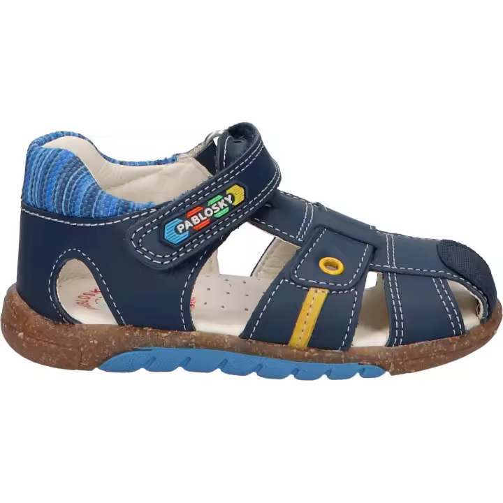 Sandalias de Niño Pablosky 952121 BLEU con Plantilla Acolchada y Suela Antideslizante - 1