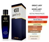 EAU DE PARFUM GREAT LADY WOMAN 100ML------SUPERTOP VENTAS----MARCA CHATLER----DURACIÓN LARGA 8 HORAS - details 0