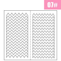 2pcs Adornos De Uñas Para Manicura Francesa Pegatinas De Arte De Uñas Con Guías De Borde Forma Para Decoración DIY Pack De 2 Hojas - details 2