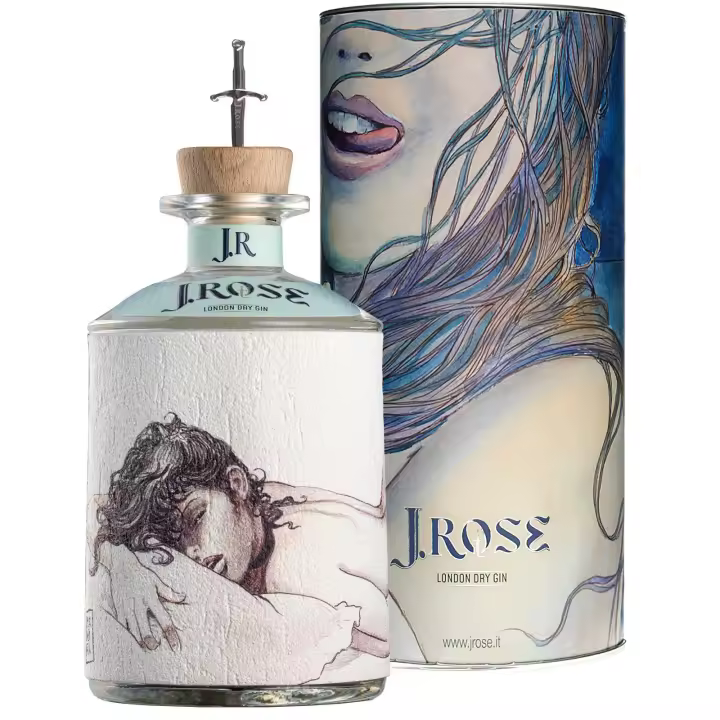 J.Rose Gin Astucciato (JRA01),70cl, 43% vol alc, Ginebra Premium con Estuche coleccionable de Lujo - 1