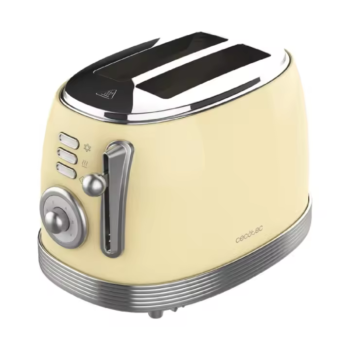 Cecotec Tostador vertical Vintage 800 Light Yellow - 1