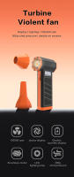 Soplador de aire comprimido recargable de 130000 RPM y aspirador de computadora 2 en 1 con luz LED, plumero eléctrico inalámbrico ajustable de 4 velocidades para teclado, automóvil, exteriores y hogar - details 0