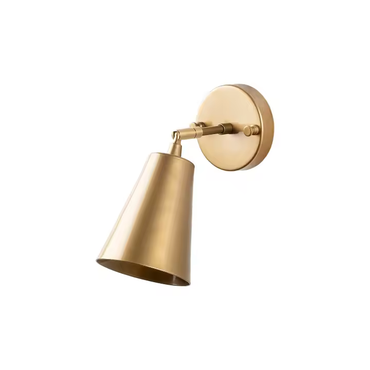 Aplique de pared WELLHOME, Estructura de metal Color Oro - 1