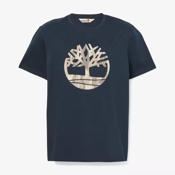 Camiseta de Manga Corta Camo Tree, Marca Timberland, Variedad de color y talla, Para Hombre - 1
