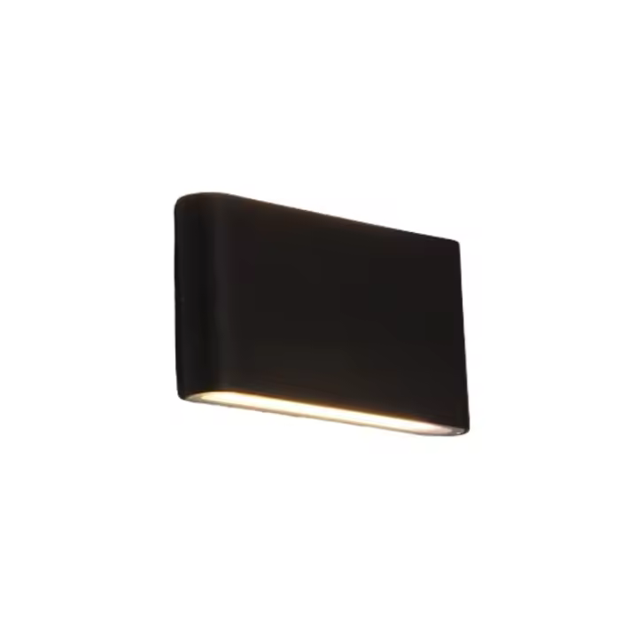 Luz LED de pared para exteriores, lámpara de aluminio impermeable de 12W, para porche, jardín, pasillo, interior, blanco frío, 6000K (gris) - 1