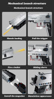 Pistola Desert Eagle Serie Militar Bloques M92 USP WW2 PPK Modelo De Juguete Para Niños Y Niñas Construcción DIY Regalo Para Chicos - details 0