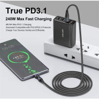 Cable De Carga Rápida Magnético Multiuso 2 En 1 240W Rotativo Micro Y Tipo-C Para iPhone 16 15 Xiaomi iPad Samsung Cord De Datos - details 4