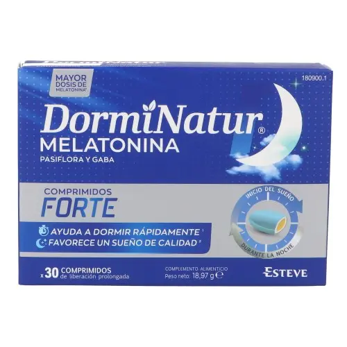 Esteve DORMINATUR MELATONINA REGULACION SUEÑO 30 COMP - Favorece Descanso Reparador - 1