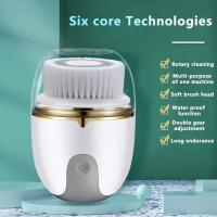Limpiafaccia Eléctrico Impermeable Con 3 Cabezas Y 2 Modos Limpieza Exfoliante Y Masaje Belleza Electrodomésticos Para Cuidado Facial - details 3