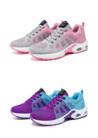 Zapatos Casuales Para Mujer Suela Antideslizante Transpirable De Encaje Y Malla Con Cordones Elásticos Antideslizantes Y Suaves Para Caminar - details 23
