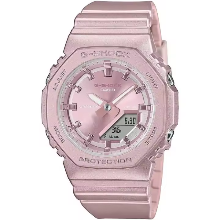 Reloj Casio mujer GMA-P2100ST-4AER correa caucho y analogico - 1