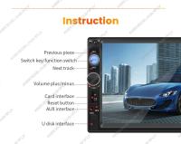 Radio De Coche Universal 7 Pulgadas 2 Din MP5 Con CarPlay Y Android Auto Pantalla Táctil Completa Reproductor Multimedia USB TF FM Audio - details 15