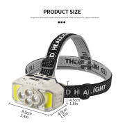 Linterna Frontal LED Potente Recargable USB Impermeable Para Camping Pesca Mineria Lámpara De Corbata Luz Túnel De Viaje - details 13