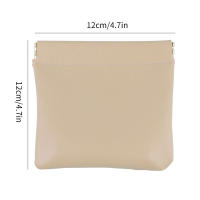 Set De 2 Bolsas De Maquillaje Miniatura De Cuero PU Bolsa De Viaje Portátil Para Labiales Monedas Y Tarjetas Con Cierre De Punta - details 0